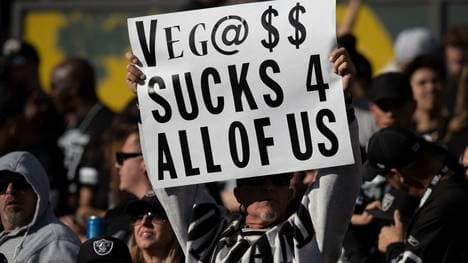 Die Fans der Oakland Raiders sind sauer