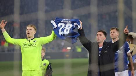 Marius Wörl (r.) jubelt vor den Fans
