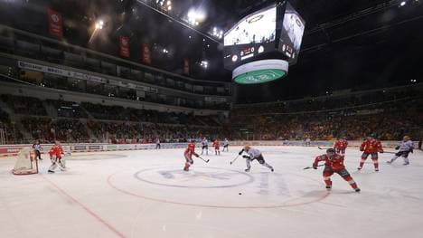 Deutschland zu Beginn des Deutschland-Cup gegen Dänemark