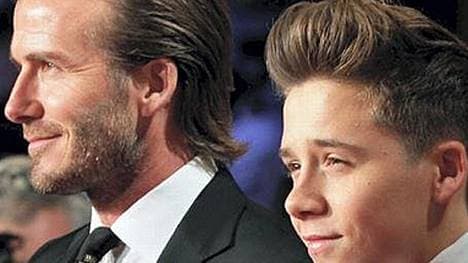 David Beckham und sein Sohn Brooklyn waren offenbar in einen Autounfall verwickelt