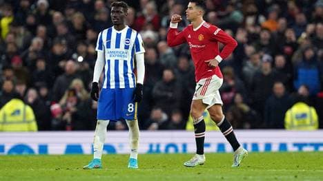 Cristiano Ronaldo traf für Manchester United gegen Brighton