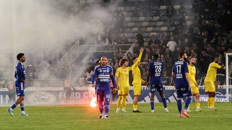 Beim Gastspiel von Le Mans in Bastia kam es zum Spielabbruch