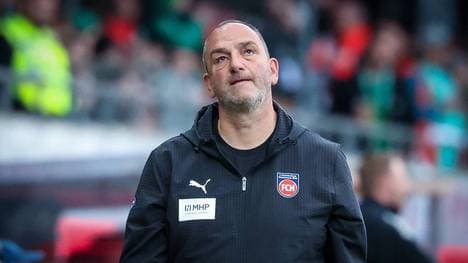 Frank Schmidt und der 1. FC Heidenheim verpassen einen Sieg gegen Bremen