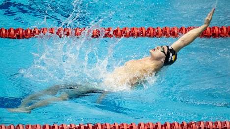 Bei der Kurzbahn-EM in Glasgow holt Christian Diener die erste Medaille für die deutschen Schwimmer