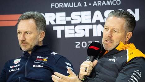 Zak Brown (r.) rechnet mit einer Rückkehr von Christian Horner