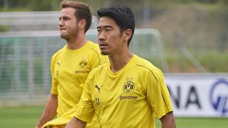 Mario Götze und Shinji Kagawa 2018 in Bad Ragaz