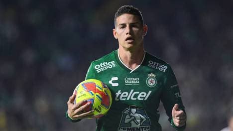 Der frühere Bayern-Spieler James Rodríguez spielt für Club Léon