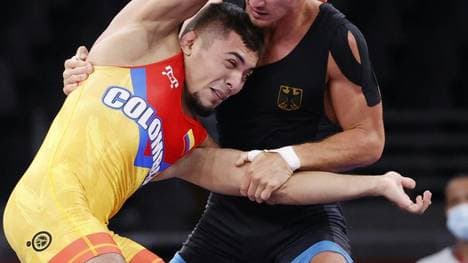 Frank Stäbler (r.) kämpft um Bronze