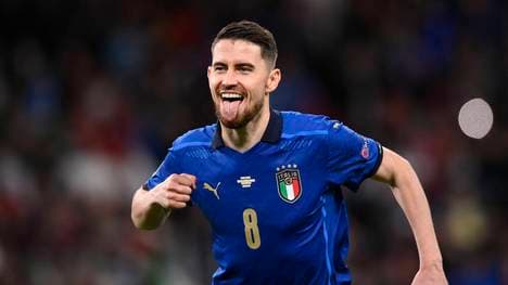 Jorginho feiert den Einzug ins EM-Finale