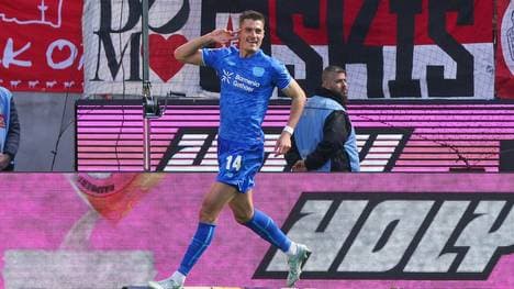 Schick bejubelt das 2:0