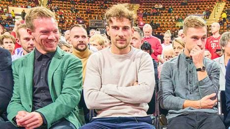 Julian Nagelsmann (l.) trifft beim DFB-Team wieder auf Leon Goretzka und Joshua Kimmich