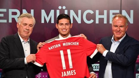 FC Bayern Muenchen Unveils New Signing James Rodriguez