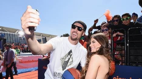 Klay Thompson mit seiner Freundin Hannah Stocking