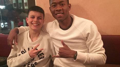 Ein Herz und eine Seele: David Alaba und sein Kumpel Flavius.