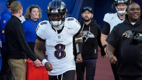 Quarterback Lamar Jackson legte sich zum Start der NFL-Saison mit einem Fan an