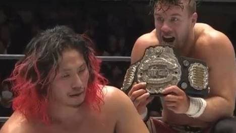 Hiromu Takahashi (l.) wird im Tokyo Dome auf Will Ospreay treffen