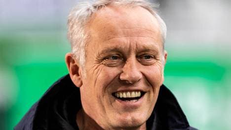 Freiburg-Trainer Christian Streich ist immer wieder für einen Lacher gut