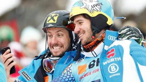 Marcel Hirscher (l.) und Kumpel Felix Neureuther im Jahr 2017