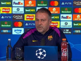 Hansi Flick spricht über das Interview von Ex-Barça-Trainer Xavi, in dem er unter anderem gegen Barça-Präsident Joan Laporta nachtritt.