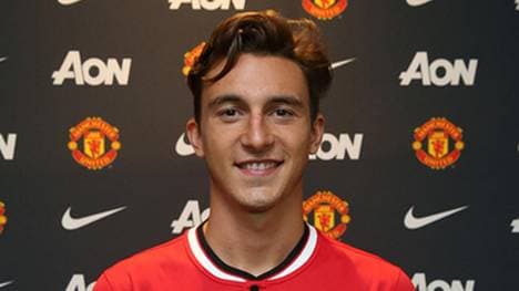 Matteo Darmian bei seiner Vorstellung bei Manchester United