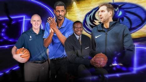 Rick Carlisle (l.) verlor seine Assistenten Stephen Silas (2.v.l.) und Dwane Casey (2.v.r) im Laufe der Jahre