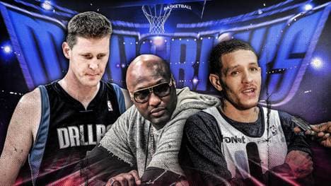 Shawn Bradley, Lamar Odom und Delonte West (v.l.) haben eine Vergangenheit bei den Dallas Mavericks