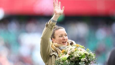 Almuth Schult bei ihrer Verabschiedung Anfang April