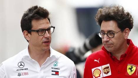 Dicke Luft herrscht gerade zwischen den Bossen Toto Wolff und Mattia Binotto