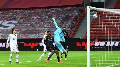 Der Schuss von Leon Bailey (nicht im Bild) landete im Kreuzeck des Hoffenheim-Tores