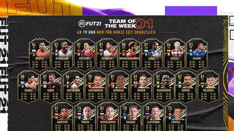 Das erste Team of the Week der Saison ist seit Mittwoch, dem 30.09. verfügbar