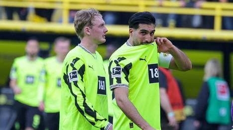Emre Can und Julian Brandt tragen das Trikot des BVB