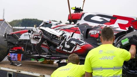 Der zerstörte Haas von Oliver Bearman