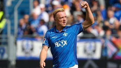 Lilien-Stürmer Isac Lidberg ist immer für einen Treffer gut! 