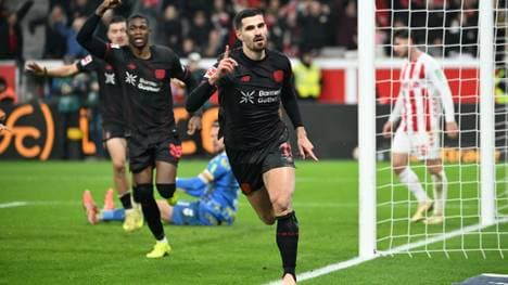 Martin Terrier feiert seinen Treffer