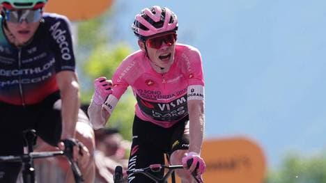 Jonas Vingegaard steht vor dem Gesamtsieg beim Giro d'Italia