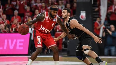 Tyrese Rice (l.) musste mit Bamberg erneut eine Niederlage einstecken