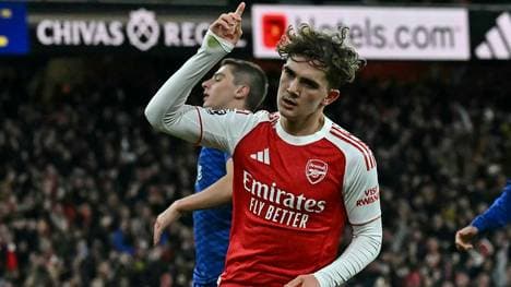 Max Dowman feiert seinen erster Premier-League-Treffer