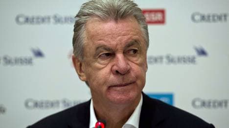 Ottmar Hitzfeld bei der WM 2014 als Trainer der Schweiz