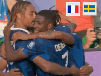 Frankreich festigt den Status als Turnierfavorit auch im ersten K.o.-Spiel weiter. Die Mannschaft von Didier Deschamps lässt Schweden keine Chance. 
