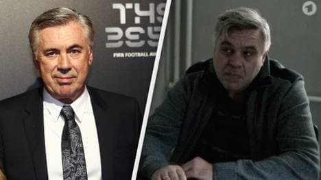 Tatort-Darsteller Aljoscha Stadelmann (r.) erinnerte viele Zuschauer an Carlo Ancelotti