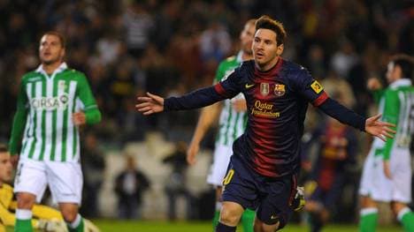 Messi traf gegen Betis doppelt und überholte so Müller