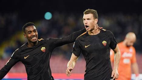 Edin Dzeko traf beim Sieg der Roma