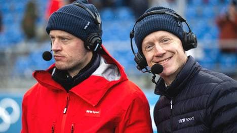 Johannes Thingnes Bö (r.) ist bei den Olympischen Spielen 2026 wieder mit dabei - diesmal als TV-Experte