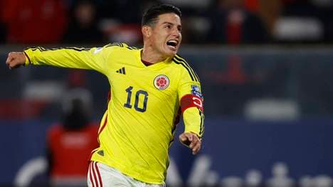 James Rodríguez traf für Kolumbien