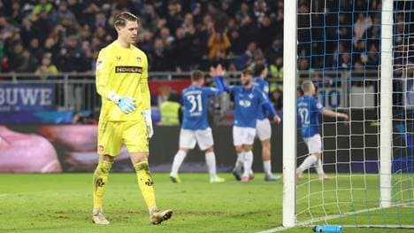 Julian Krahl kassierte in Darmstadt vier Tore