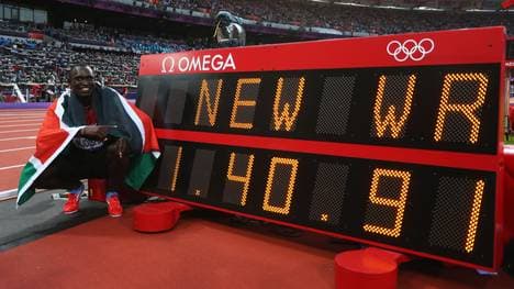 David Rudisha ist bis heute der einzige Läufer, der die Marke von 1:41 Minuten knacken konnte