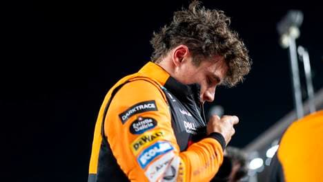 Lando Norris vom McLaren F1 Team nach dem Rennen in Katar