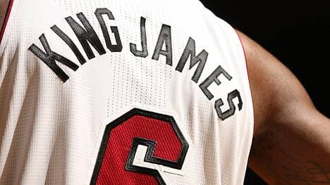 LeBron James trug bei Miami mehrere Jahre lang das Trikot mit der Nummer sechs