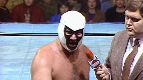 Mr. Wrestling II mit dem jungen Jim Ross bei Mid-South