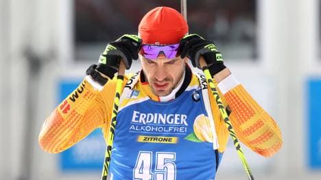 ANTHOLZ-ANTERSELVA, ITALY - FEBRUARY 19: Arnd Peiffer of Germany competes during the Men 20 km Individual Competition at the IBU World Championships Biathlon Antholz-Anterselva on February 19, 2020 in Antholz-Anterselva, Italy. (Photo by Alexander Hassenstein/Bongarts/Getty Images)